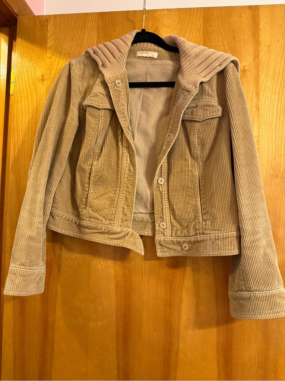 J. Crew Hooded Jacket in Tan